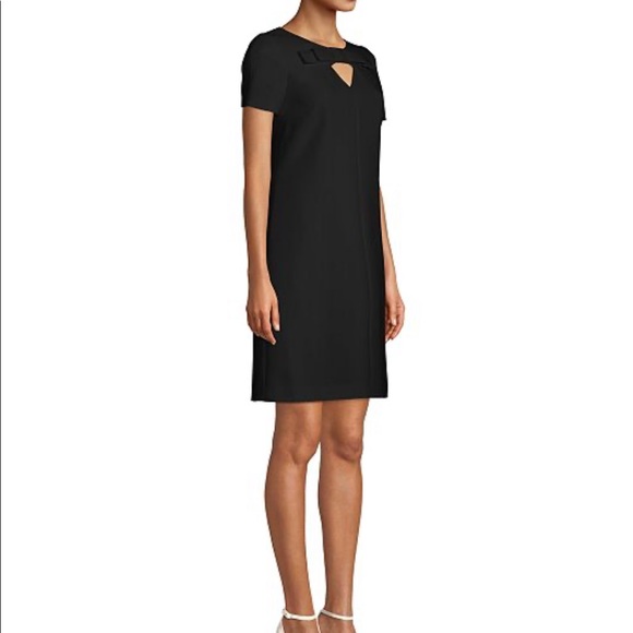Anne Klein Bow-Trim Keyhole Shift Dress - Picture 3 of 9